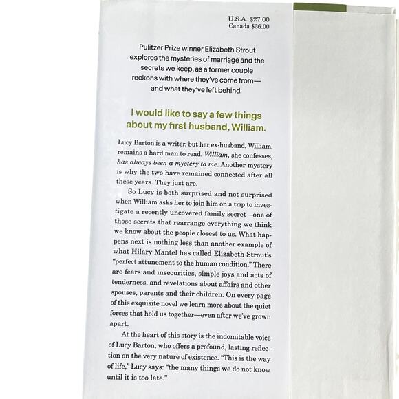 "Oh William!" by Elizabeth Strout (Novel book) - Picture 7 of 9